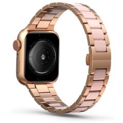 Apple Watch 42/44 mm Wiwu Resin Steel Belt Metal Kordon Pembe