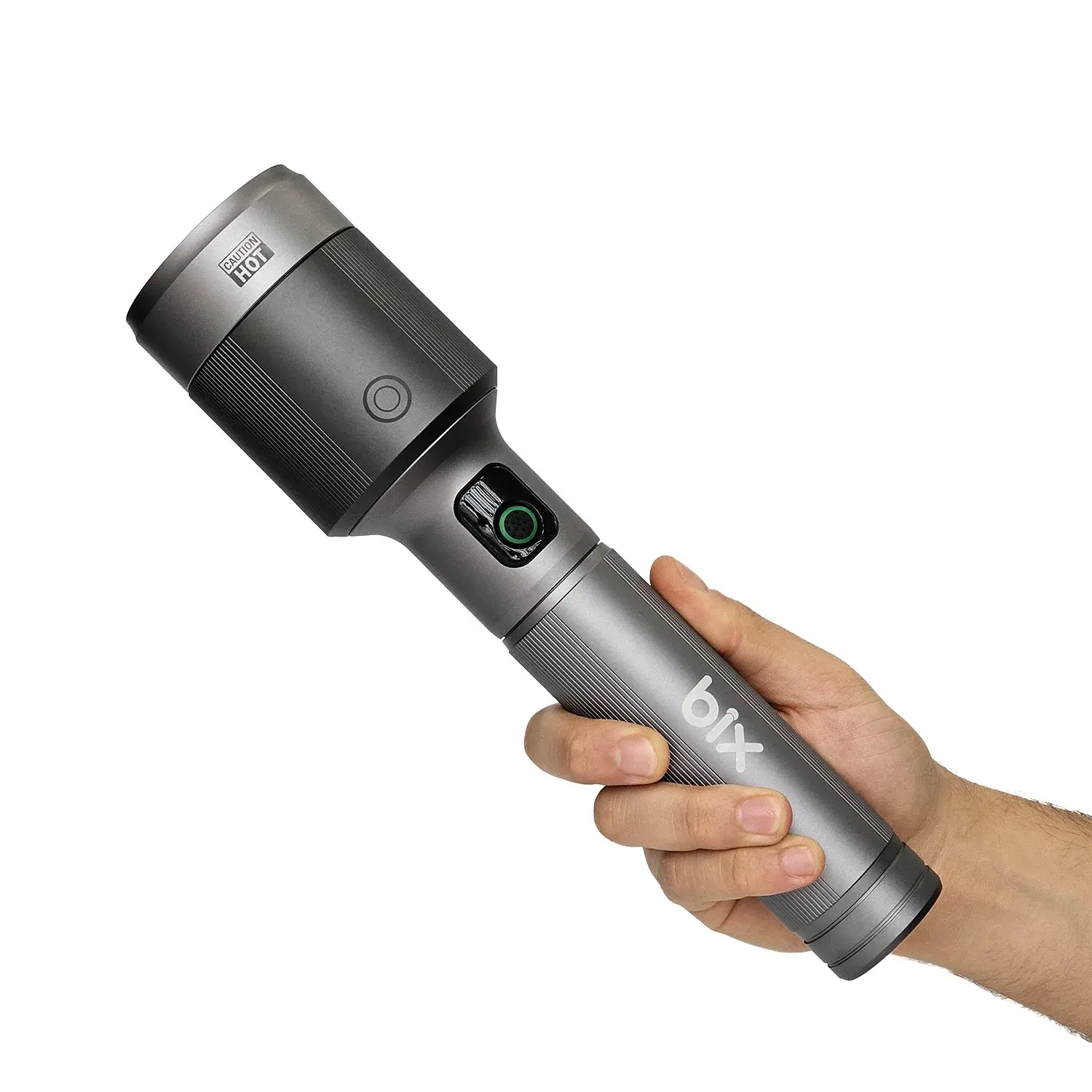 0w Led 3000 Lümen Uzun Menzilli Kompakt El Feneri Gri