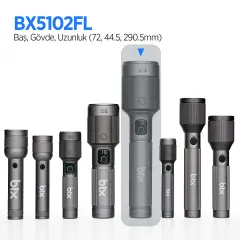 0w Led 3000 Lümen Uzun Menzilli Kompakt El Feneri Gri