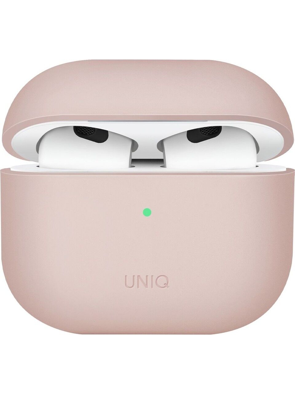 UNIQ Better By Design Airpods 4 (4.Nesil) Uyumlu Kılıf Lino Serisi Silikon Kablosuz Şarj Destekli Koruyucu Pembe 