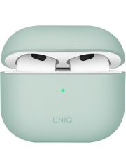 UNIQ Better By Design Airpods 4 (4.Nesil) Uyumlu Kılıf Lino Serisi Silikon Kablosuz Şarj Destekli Koruyucu Yeşil