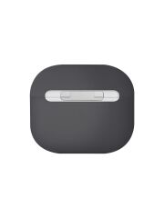 UNIQ Better By Design Airpods 4 (4.Nesil) Uyumlu Kılıf Lino Serisi Silikon Kablosuz Şarj Destekli Koruyucu Gri