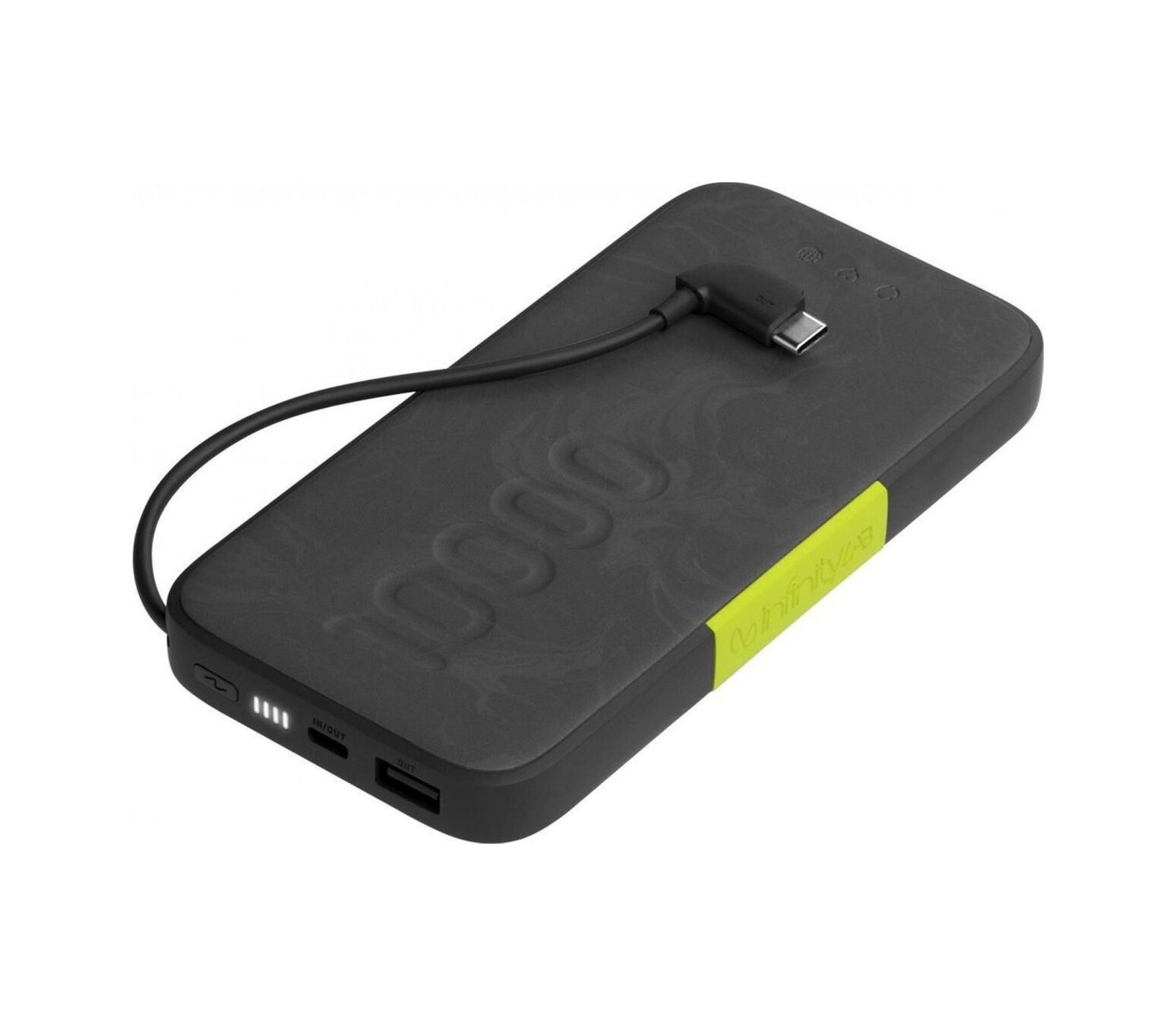 Infinity Lab Instantgo 10.000 Mah Usb-c Kablolu Siyah Powerbank Siyah
