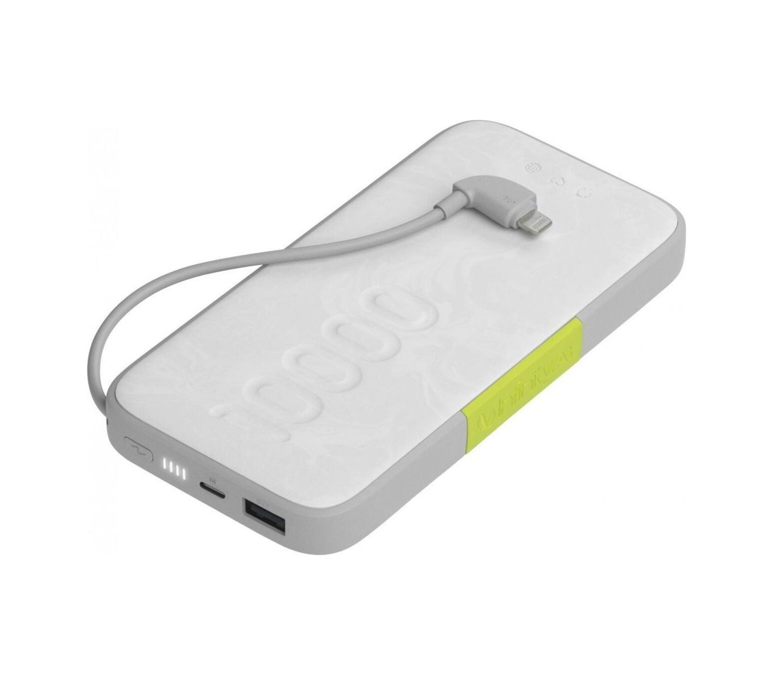 Infinity Lab Instantgo 10.000 Mah Lightning Kablolu Beyaz Powerbank Beyaz