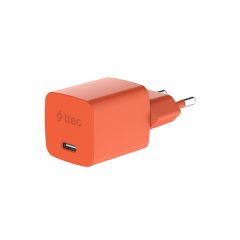 Ttec SmartCharger GAN 20W AVS PD Seyahat Hızlı Şarj Aleti + USB-C - USB-C 3A Kablo Neon