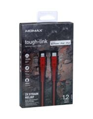 Momax Tough Lınk Usb-C To Lightning Cable (1.2M) Kırmızı