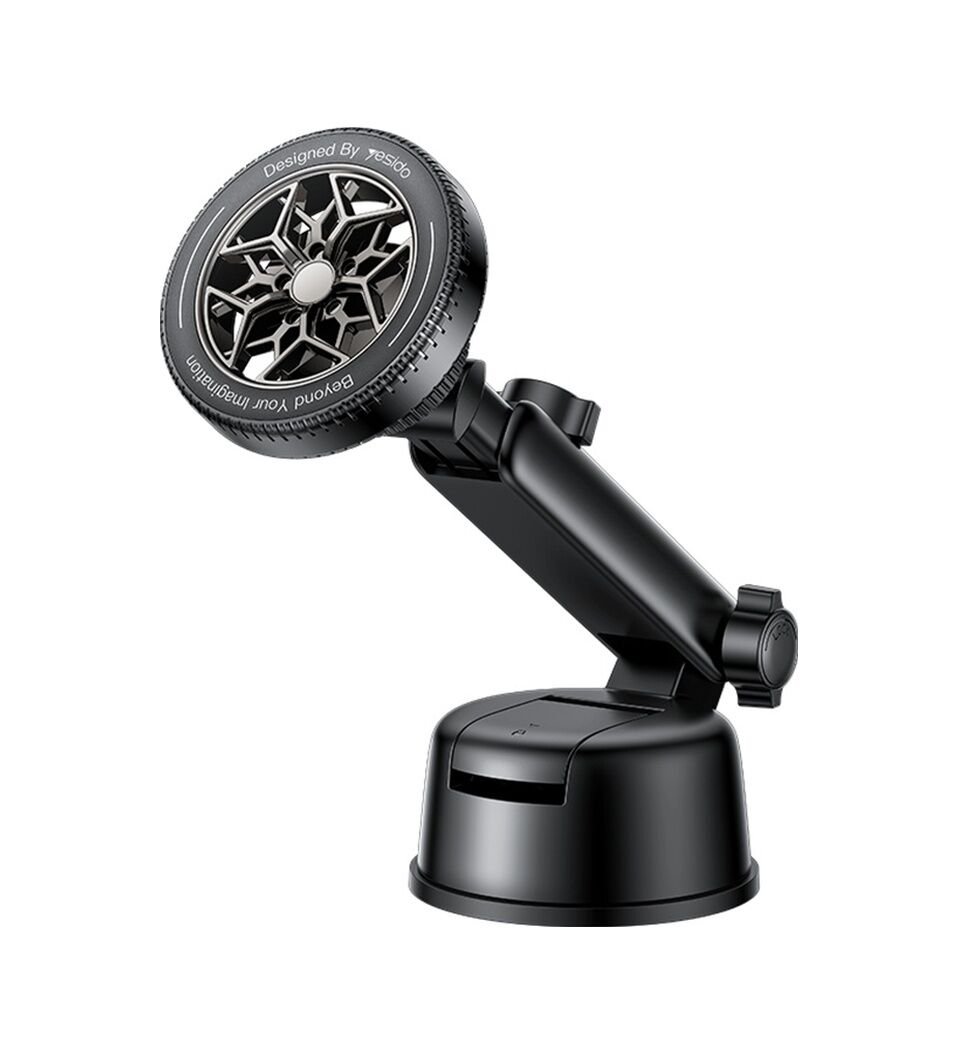 Yesıdo C266 Manyetik Araç Kontrol Paneli Telefon Tutucu Vantuz Dağı Cep Telefonu Standı Siyah