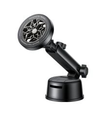 Yesıdo C266 Manyetik Araç Kontrol Paneli Telefon Tutucu Vantuz Dağı Cep Telefonu Standı Siyah