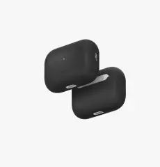 UNİQ Lino Hibrit Silikon AirPods Kılıfı AirPods Pro (3.Nesil) Siyah