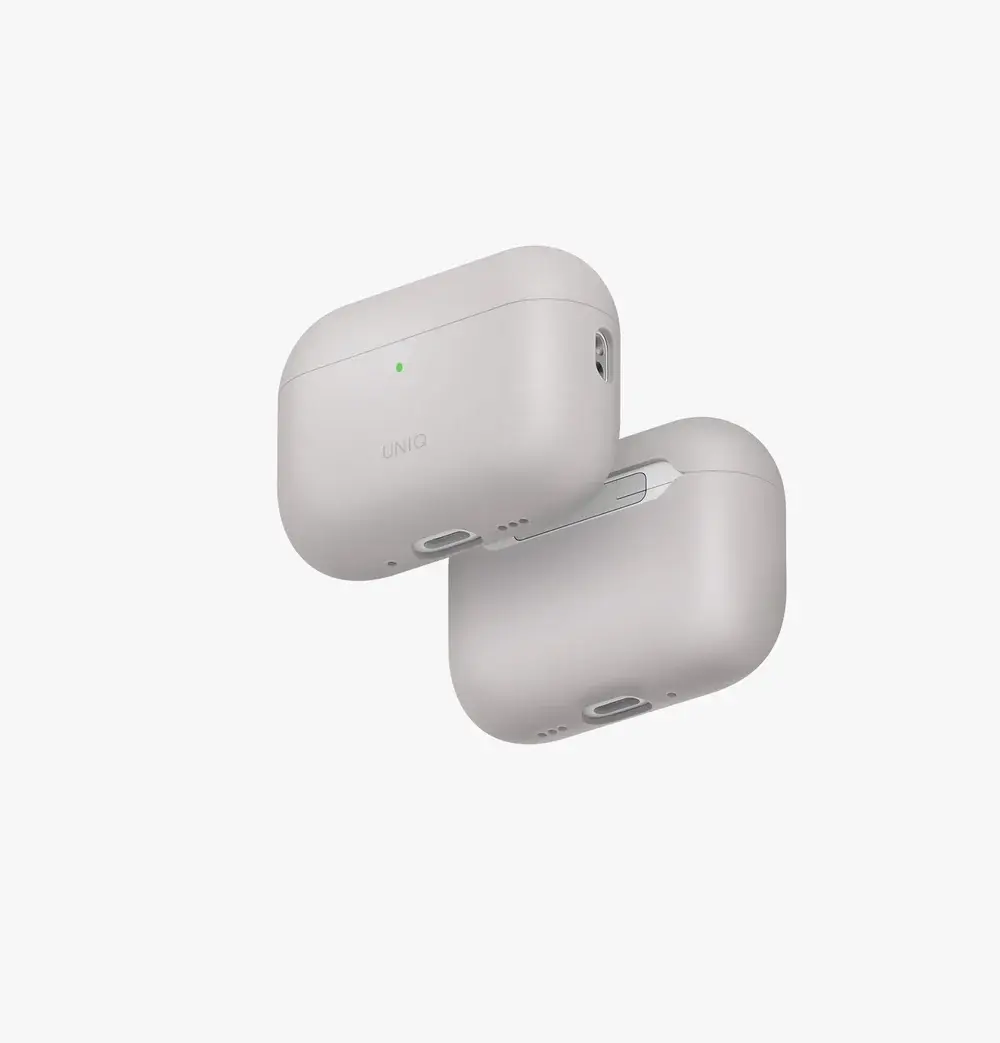 UNİQ Lino Hibrit Silikon AirPods Kılıfı AirPods Pro (3.Nesil) Bej