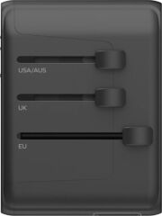 Momax UA9E 1 World PD35W 5 Ports + AC Seyahat Adaptörü Titanyum