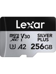 Lexar 256GB Silver Plus 205MB 4K V30 Uhsı Micro Sd Hafıza Kartı
