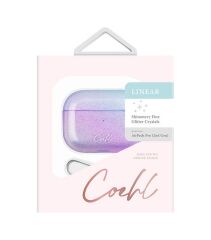 Airpods Pro 2 Uyumlu Kılıf Parlak Renk Geçişli Coehl Linear Kapak Mor