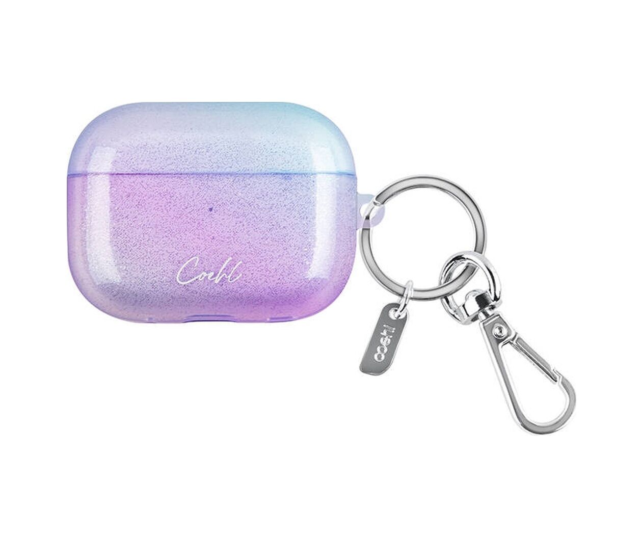 Airpods Pro 2 Uyumlu Kılıf Parlak Renk Geçişli Coehl Linear Kapak Mor