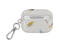 Airpods Pro Uyumlu Kılıf Fırça Boya Desenli Coehl Reverie Kapak Gri