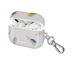 Airpods Pro Uyumlu Kılıf Fırça Boya Desenli Coehl Reverie Kapak Gri