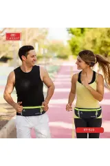 Earldom S10 Su Geçirmez Fosforlu Spor Bel Çantası - Siyah Siyah - Yeşil