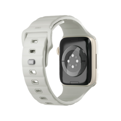 Uniq Stride Se Fkm Apple Watch Kordon 44/45/46/49mm - Fosforlu Lume Bej