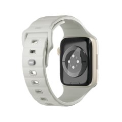 Uniq Stride Se Fkm Apple Watch Kordon 44/45/46/49mm - Fosforlu Lume Bej