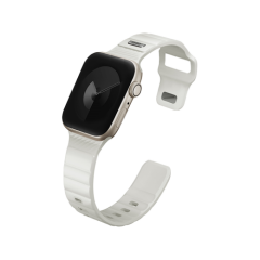 Uniq Stride Se Fkm Apple Watch Kordon 44/45/46/49mm - Fosforlu Lume Bej
