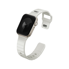 Uniq Stride Se Fkm Apple Watch Kordon 44/45/46/49mm - Fosforlu Lume Bej
