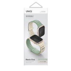Uniq Watch 42mm Revix Evo Reversible Manyetik Kordon - Yeşil-sarı Yeşil Sarı
