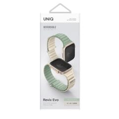 Uniq Watch 42mm Revix Evo Reversible Manyetik Kordon - Yeşil-sarı Yeşil Sarı