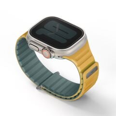 Uniq Watch 42mm Revix Evo Reversible Manyetik Kordon - Yeşil-sarı Yeşil Sarı