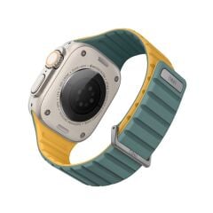 Uniq Watch 42mm Revix Evo Reversible Manyetik Kordon - Yeşil-sarı Yeşil Sarı