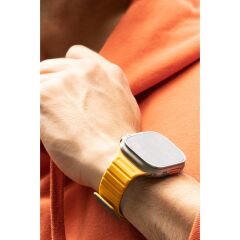 Uniq Watch 42mm Revix Evo Reversible Manyetik Kordon - Turuncu-beyaz Turuncu Beyaz