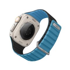 Uniq Watch 42mm Revix Evo Reversible Manyetik Kordon - Mavi-siyah Mavi Siyah