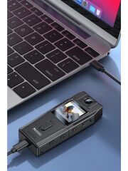 Km25 1080p 180 Derece Vücut Kamerası 1.3 Inch Hd Ekranlı Gece Görüşlü Aksiyon Kamerası - Siyah