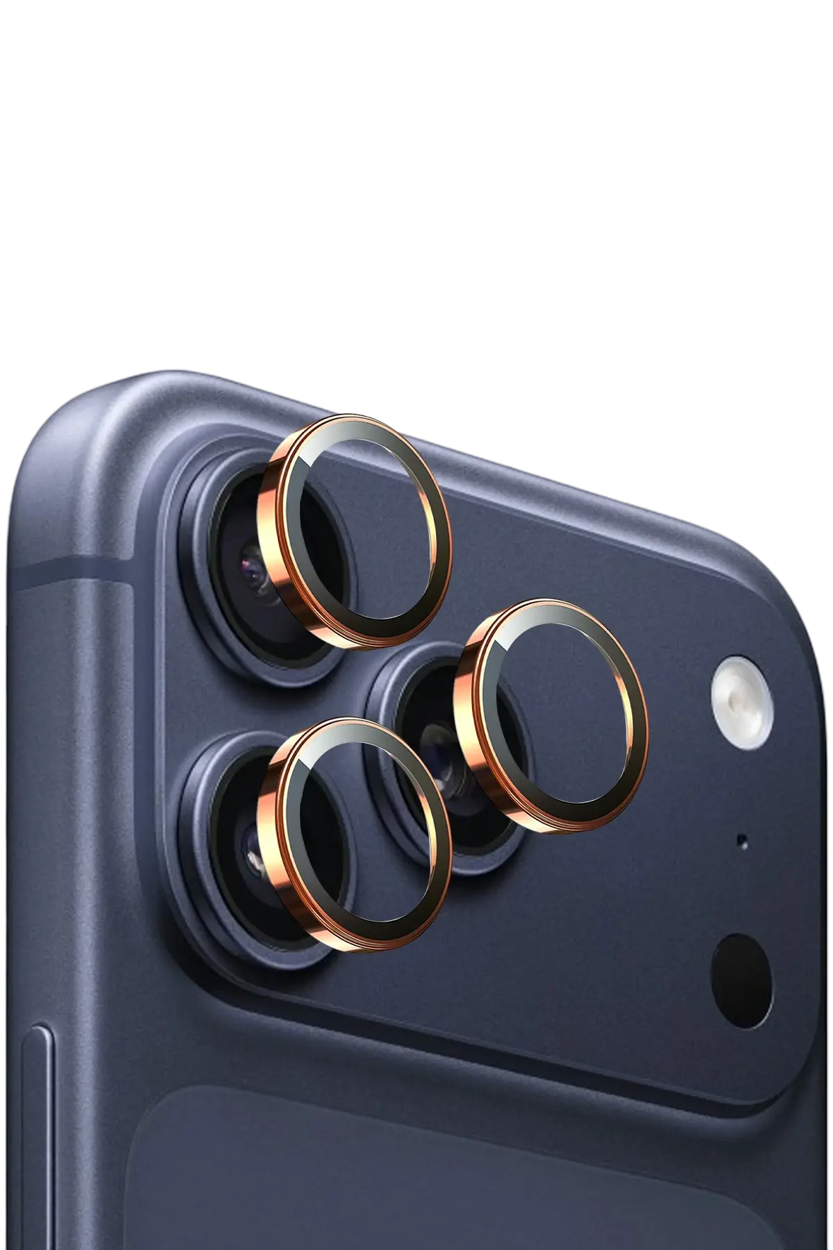 Keephone Apple iPhone 17 Pro Max Sapphire PVD Kamera Lens Turuncu
