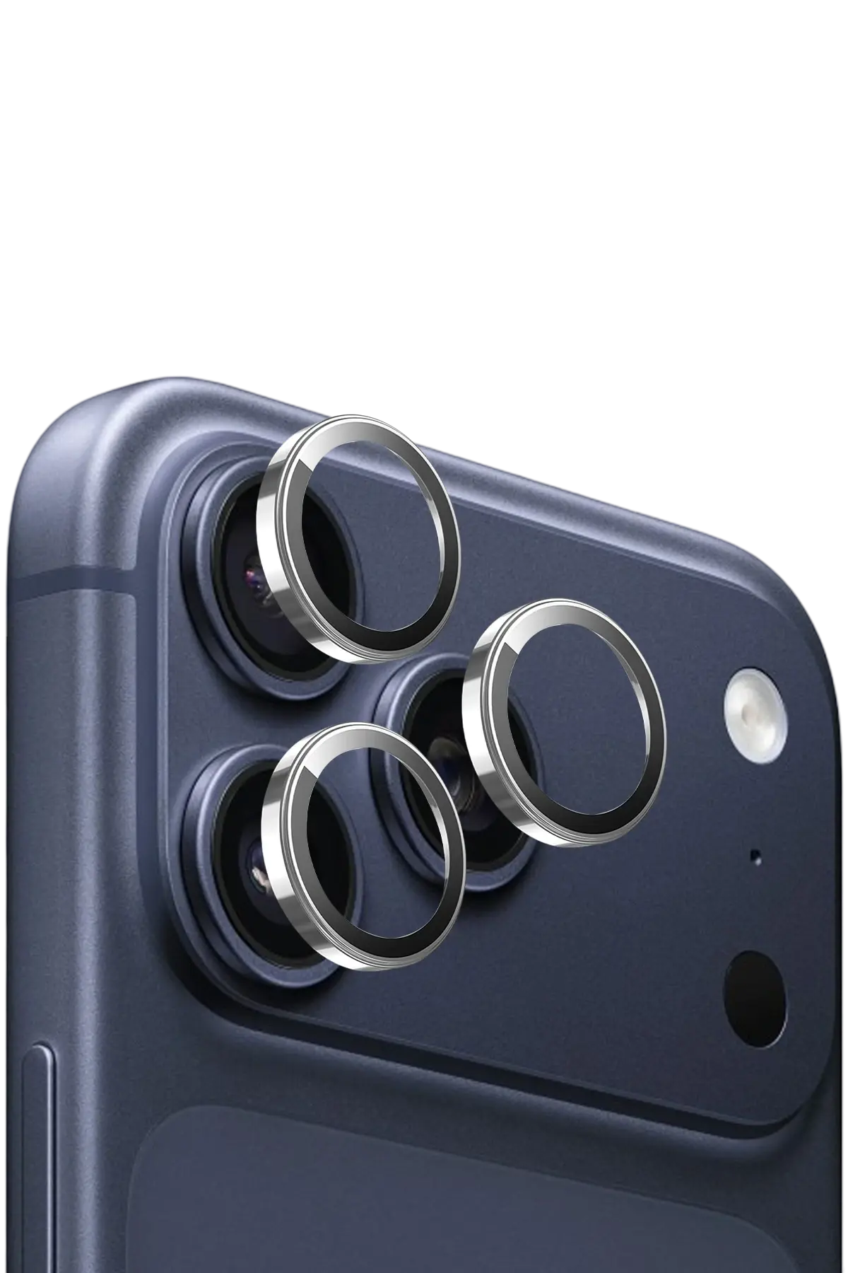 Keephone Apple iPhone 17 Pro Max Sapphire PVD Kamera Lens Gümüş