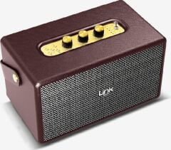 Linktech M402 Retro Taşınabilir Mikrofonlu Bluetooth Radyo Hoparlör Kahverengi