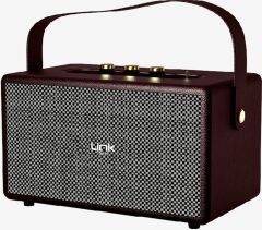 Linktech M402 Retro Taşınabilir Mikrofonlu Bluetooth Radyo Hoparlör Kahverengi