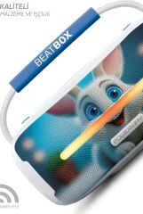 Powerway Beatbox Led Işıklı USB SD Aux FM Radyo Bluetooh Hoparlör Renkli