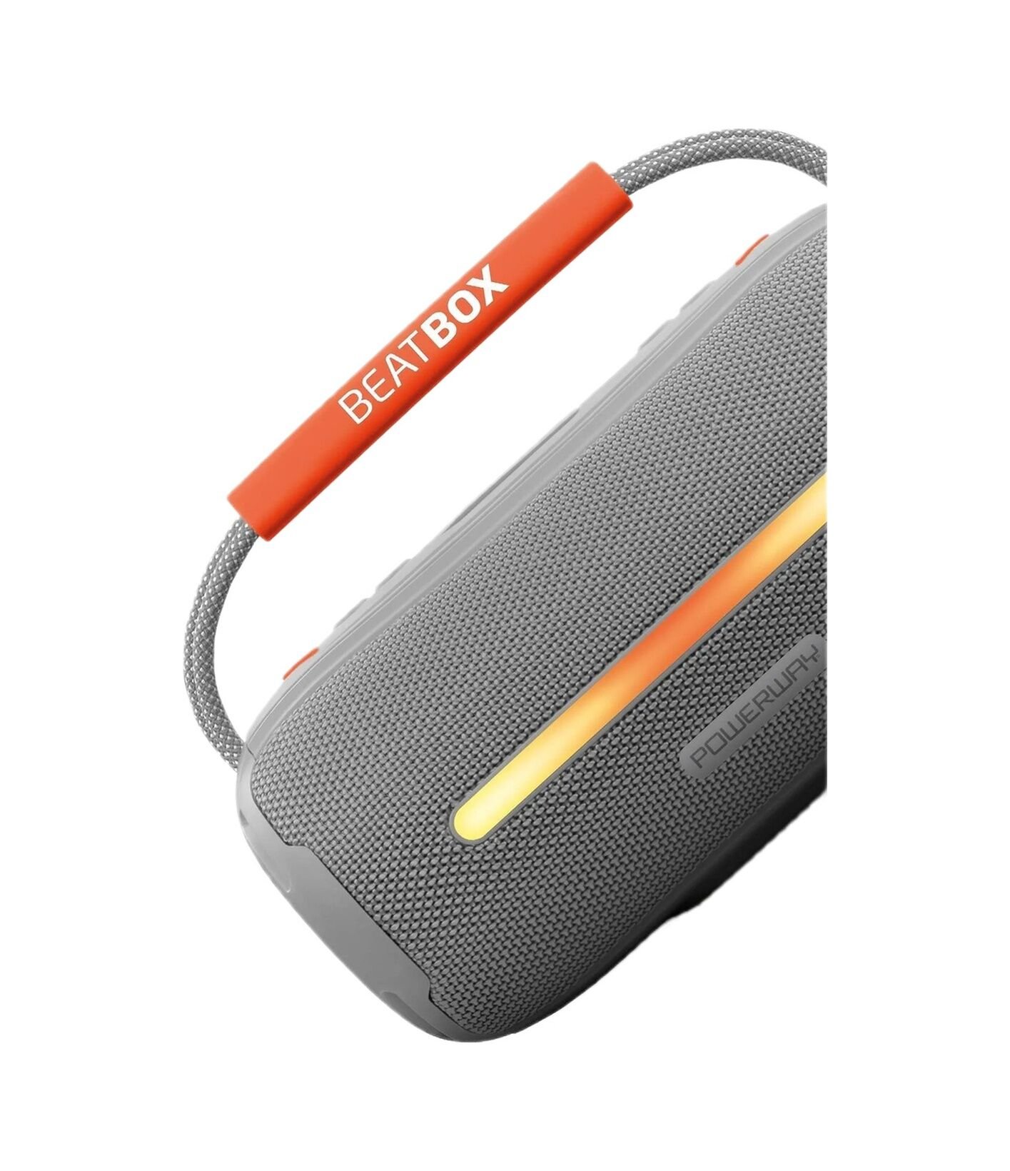 Powerway Beatbox Bluetooh Led Işıklı Hoparlör Gri