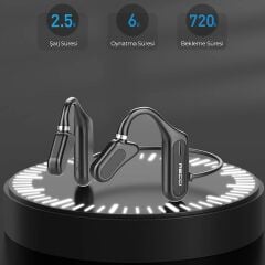 Recci REP-W27 Flutter Serisi Bluetooth Kulak İçi Kulaklık Siyah