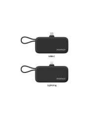 Momax Ip130d Power Mini 5000mah Dahili Katlanabilir Usb Siyah