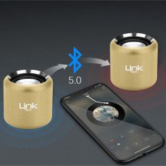 Linktech Bm5 Bluetooth Speaker Mini Hoparlör Sarı