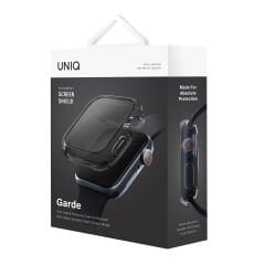 Uniq Apple Watch 45mm Garde Kasa Cam Ekran Koruyucu Füme
