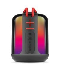 Powerway Capsule Taşınabilir Bluetooth Hoparlör Ses Bombası Yüksek Ses Gücü Sese Duyarlı Led Işık Siyah