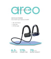 Powerway Areo Kulak İçi Bluetooth Kulaklık Siyah