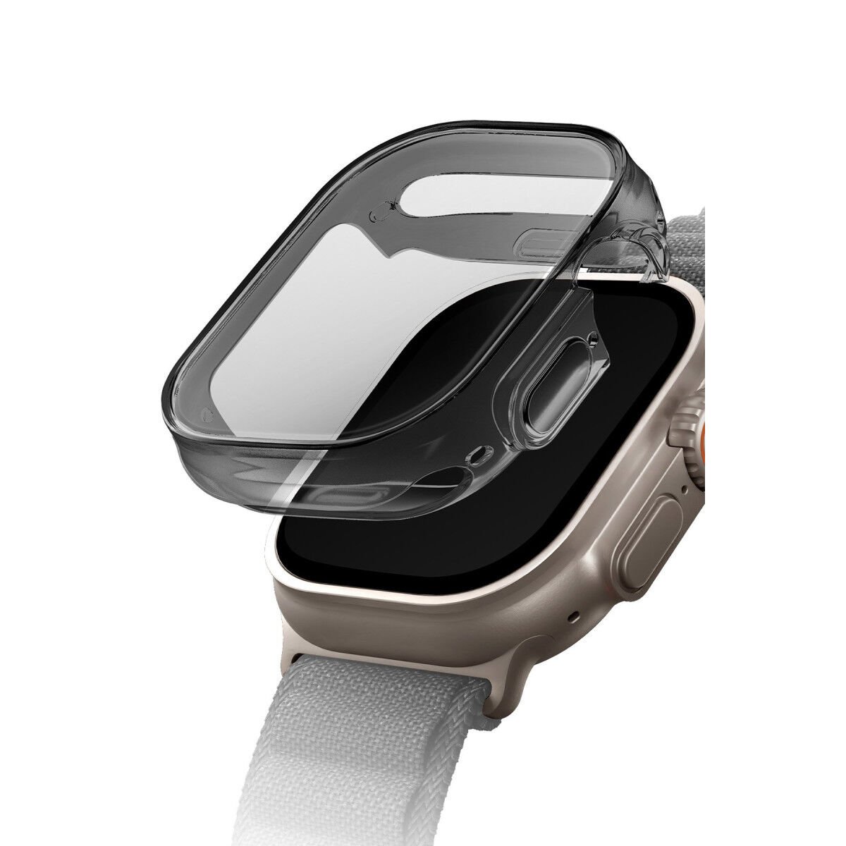 Uniq Apple Watch Ultra 49mm Garde Kasa Cam Ekran Koruyucu Füme