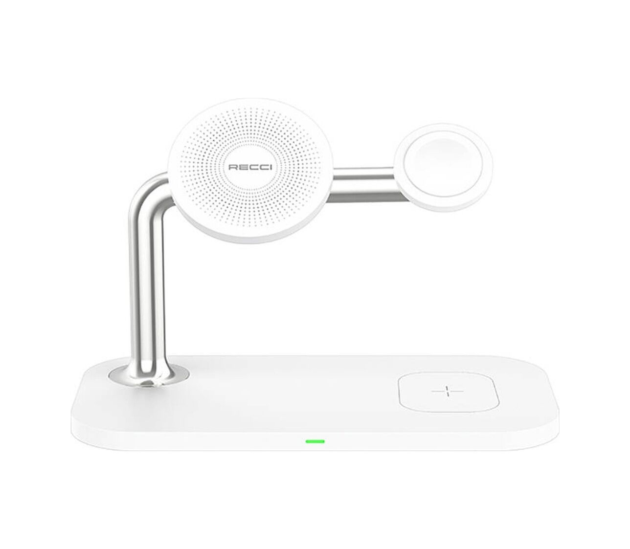Recci RCW-20 Prestige Serisi 3in1 Magsafe 15W Hızlı Şarj Özellikli Magnetik Kablosuz Şarj Standı