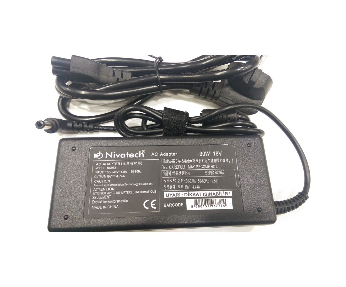 Nıvatech Bc-962 19V 4.74A Liteon Notebook Uyumlu Adaptör