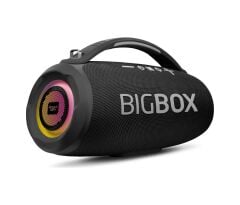Powerway Bigbox 40 W Çift Bass Led Işıklı Bluetooth Hoparlör Siyah