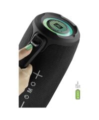 Powerway Bigbox 40 W Çift Bass Led Işıklı Bluetooth Hoparlör Siyah