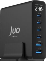 Juo 240W Gan PD 3.1 Masaüstü Hızlı Şarj Cihazı 4 Type-C + 2 Usb-A iPhone & Macbook & Laptop Uyumlu Şarj Aleti